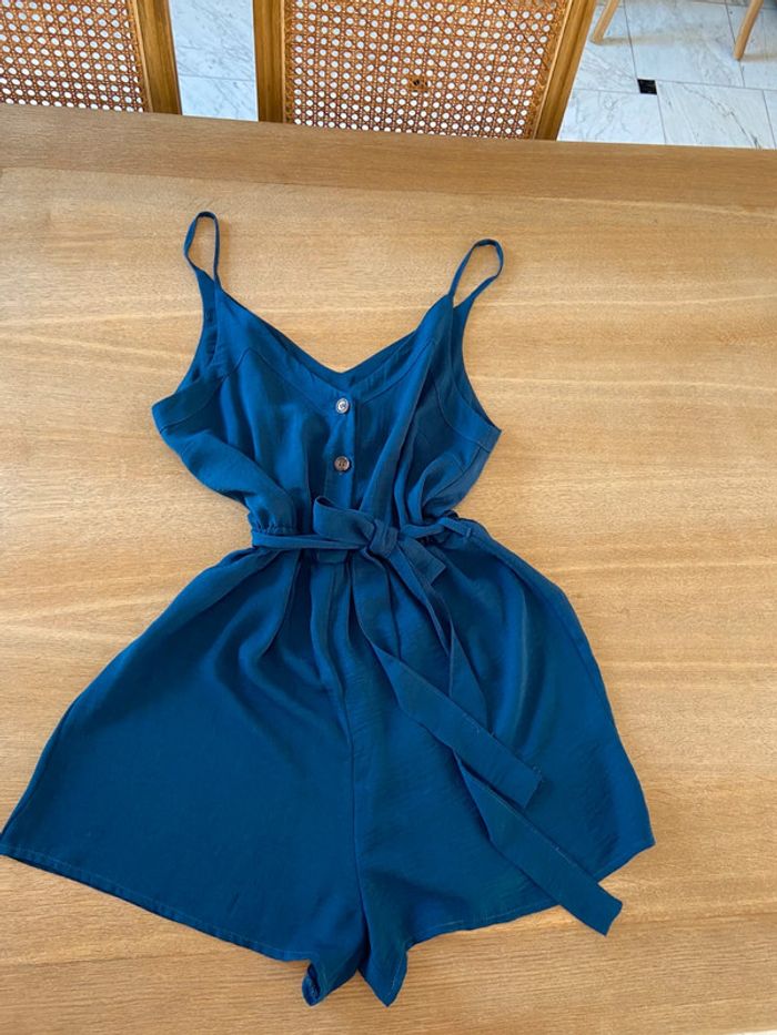 Combi short bleue fines bretelles Etam taille 36 - photo numéro 7