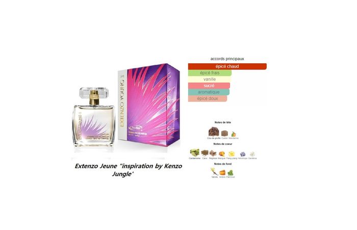 Extenzo Jeune " inspi Kenzo Jungle " Femme eau de parfum 100 ml - photo numéro 2