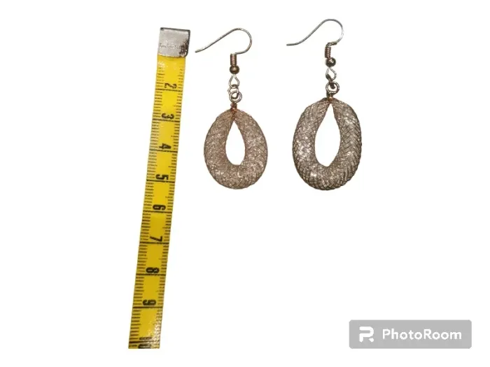 Boucles d'oreilles cristaux blancs - photo numéro 2