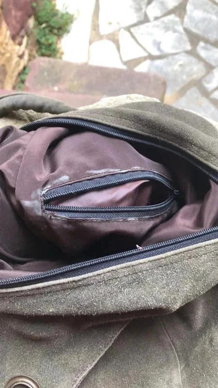 Sac seau en cuir gris anthracite - photo numéro 4