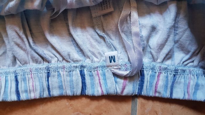 Bas de pyjamas homme 38 bleu clair à rayures - photo numéro 2