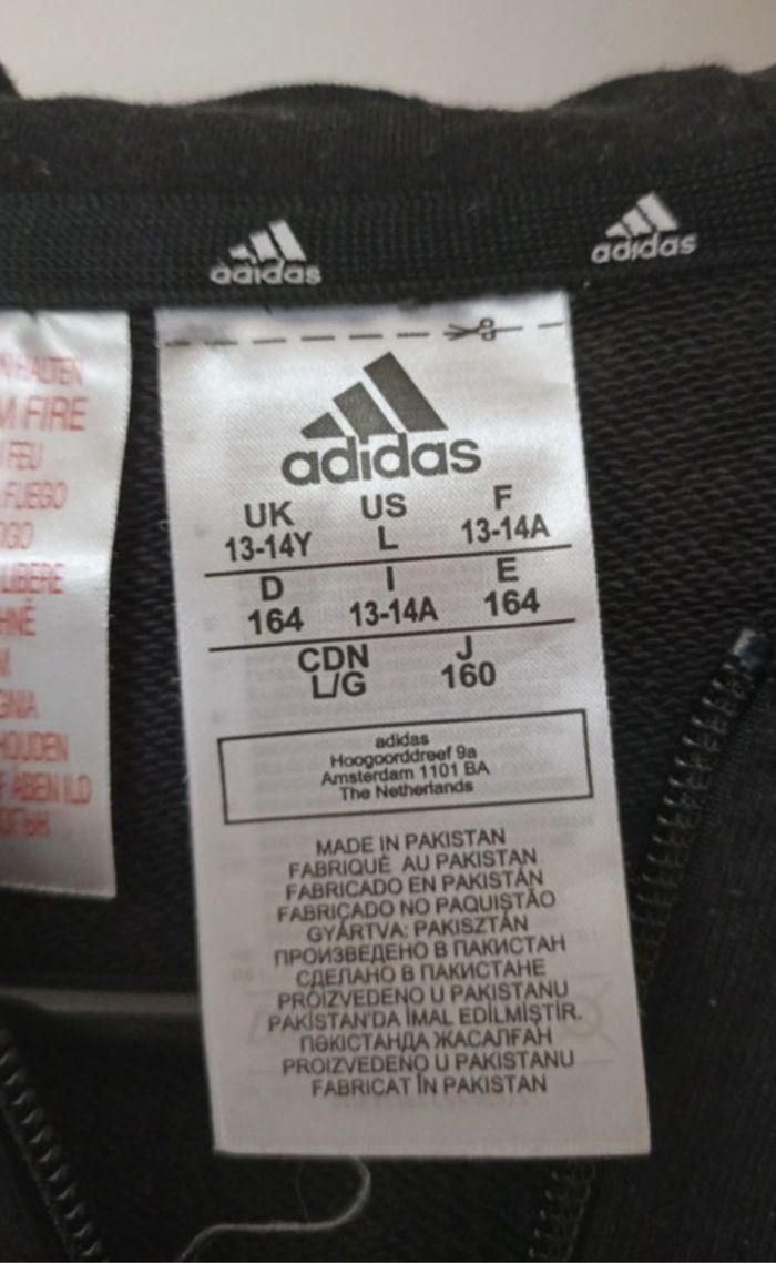 Veste à capuche Adidas noir - photo numéro 4