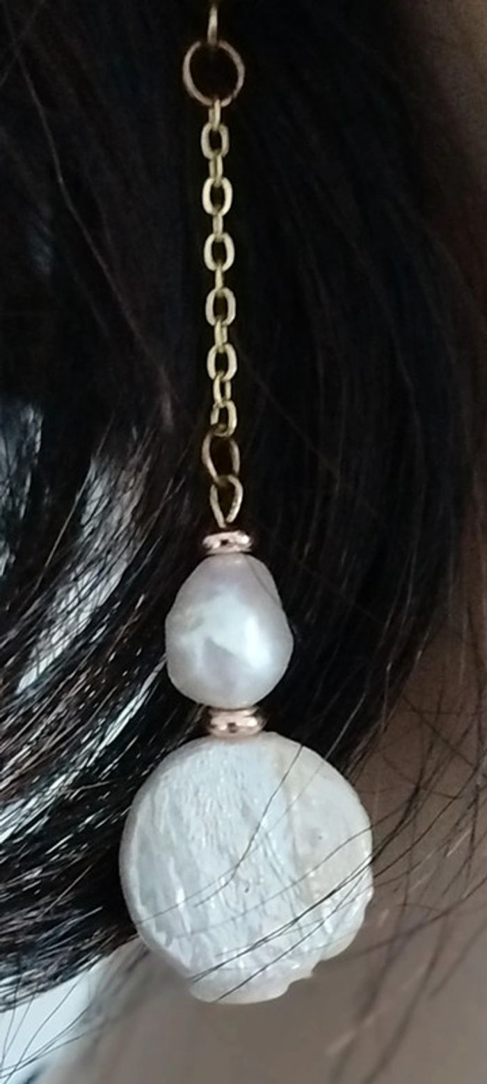 Boucles d'oreilles pendantes dorées - Style bohème chic, parfaites pour cadeaux et soirées - photo numéro 4