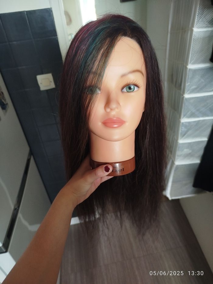 Tête malléable cheveux très long