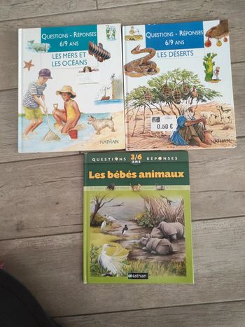 Lot de 3 livres pour enfant "questions réponses"