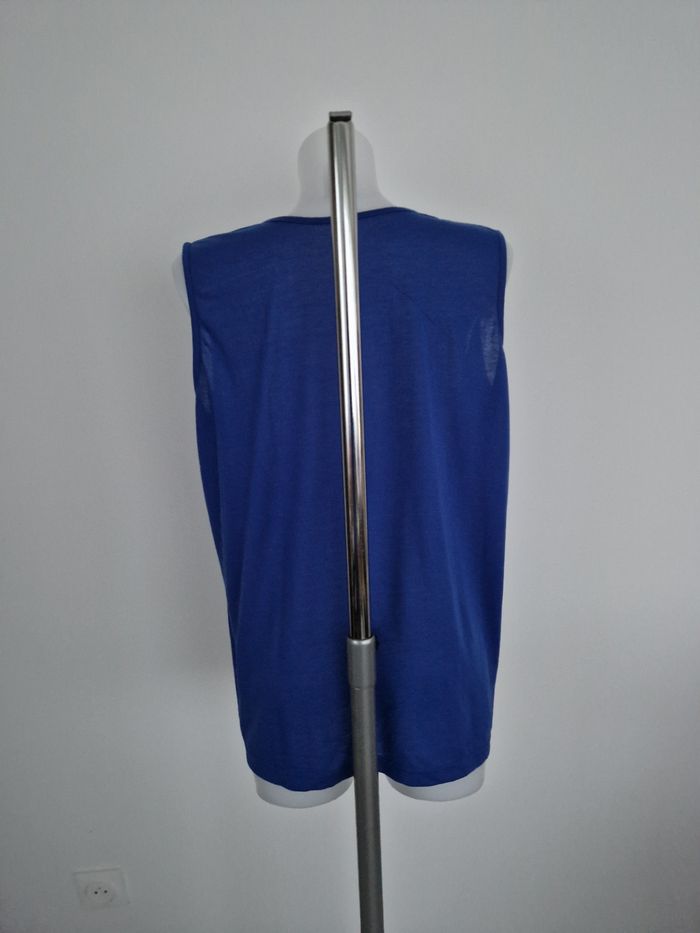 Débardeur bleu à motif noeuds - photo numéro 5