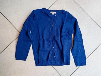 Gilet bleu 6 ans