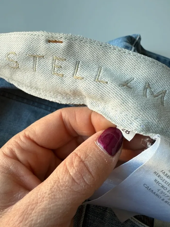 Jeans bleu clair craqué stella mc cartney - photo numéro 6