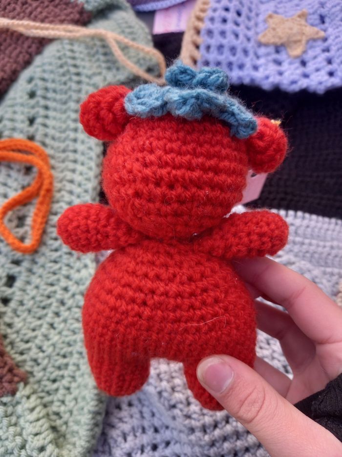 Peluche ours tomate - photo numéro 4