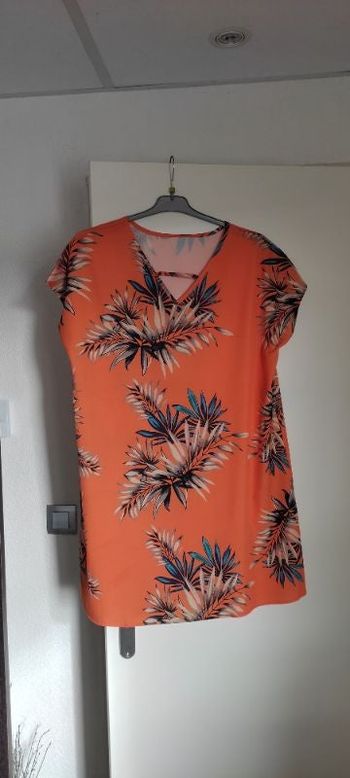 Robe à imprimé feuillage