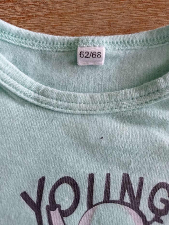 Tee shirt manches longues animaux 6 mois - photo numéro 2