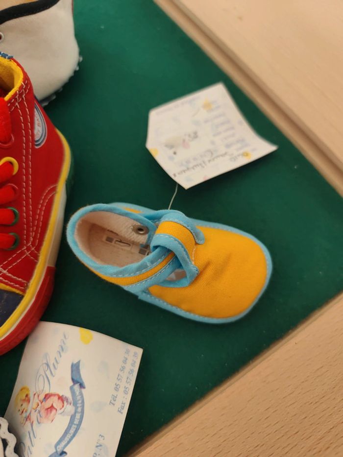 Lot de 24 chaussures bébé enfants pour décoration de baptême - photo numéro 5