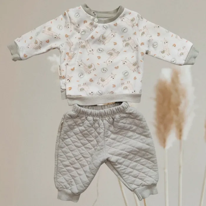 Ensemble 1 mois Petit Béguin - collection Lama neuve