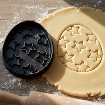Emporte-pièce œuf étoilé pour biscuits et pâtisserie créative