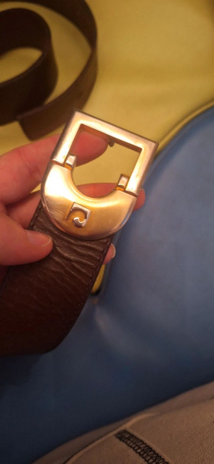 Ceinture cuir maron - photo numéro 2