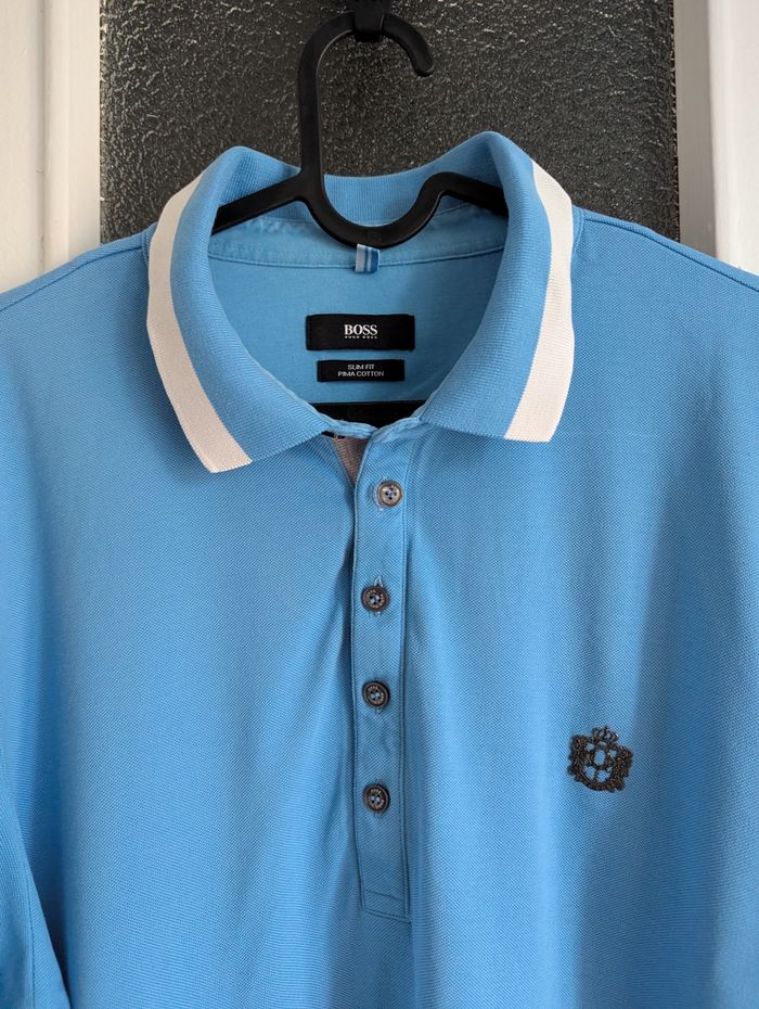 Polo hugo boss bleu taille xl - photo numéro 2