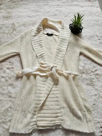 🤍🤍 Gilet long maille ceinturé • T36/S • Jennyfer 🤍🤍