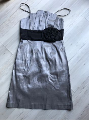Robe Noël/fêtes/cocktail argentée Taille 36