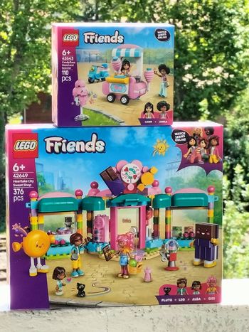 Lego Friends le stand barbe à papa et confiserie