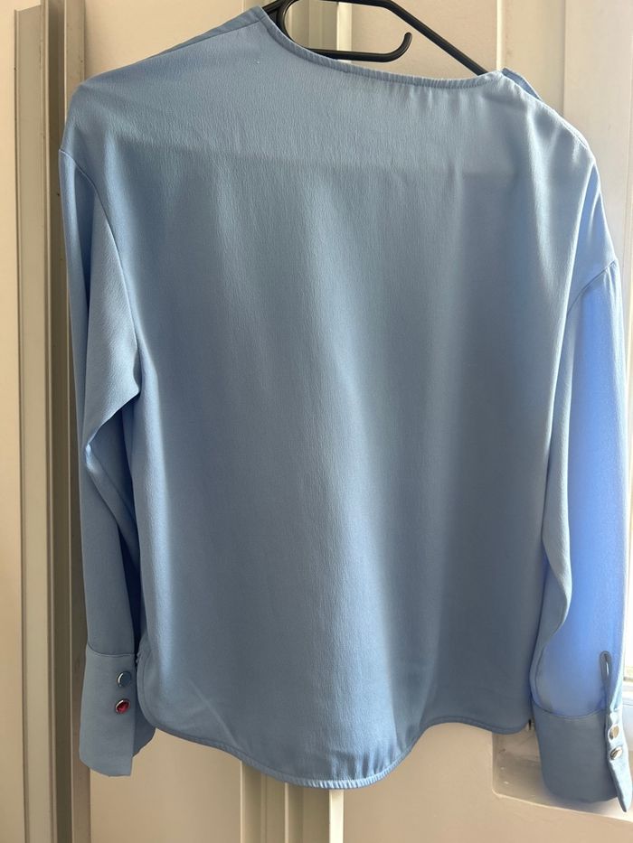 Blouse bleu ciel - photo numéro 3