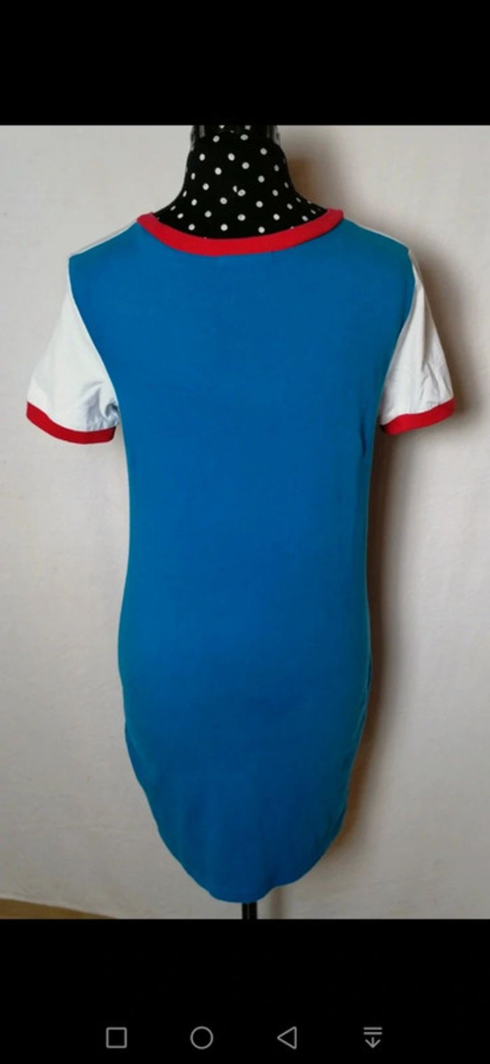 Robe courte sport skate bleu blanc rouge Taille XS Vans - photo numéro 4