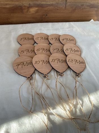 Carte étape en bois ballon