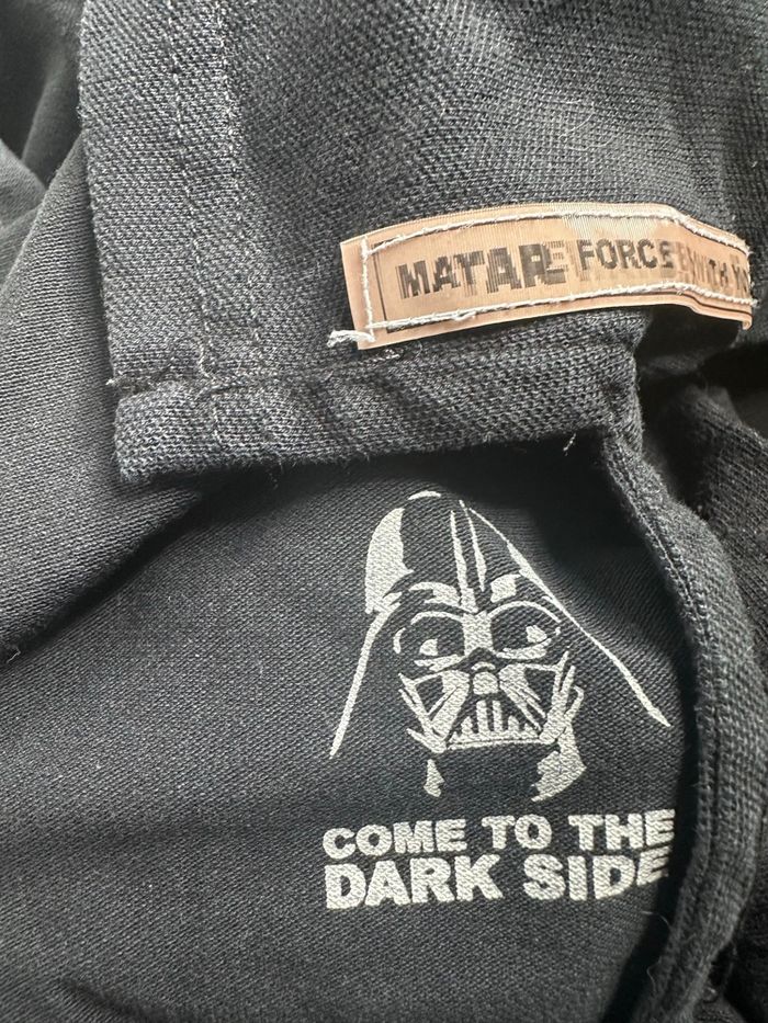 Polo noir et blanc Dark Vador Star Wars TL - photo numéro 5