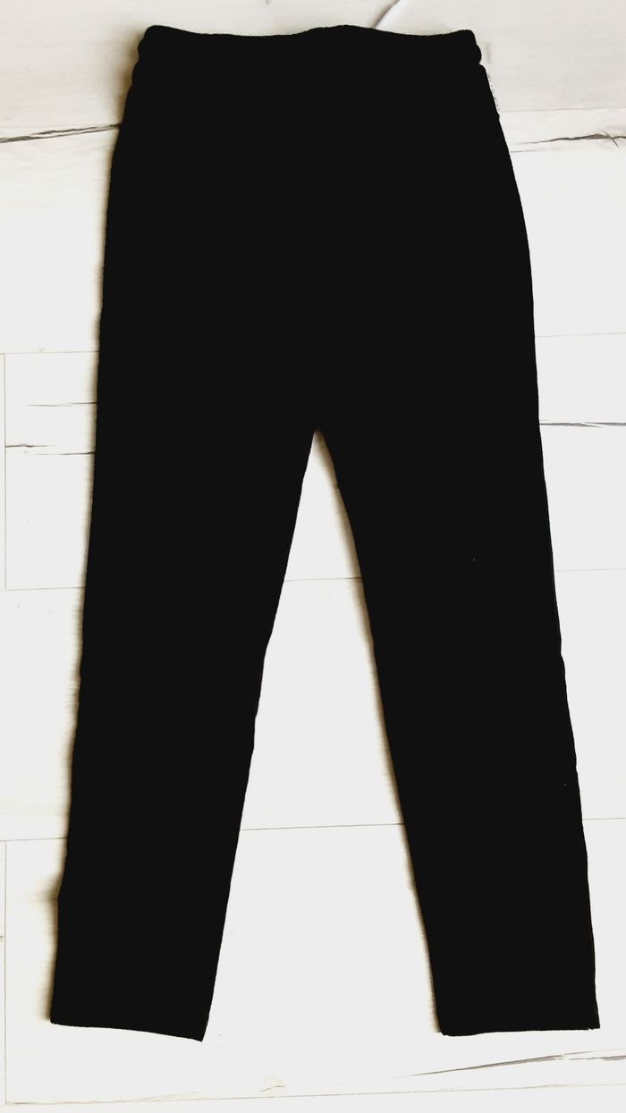 Vêtement mixte garçon fille pantalon jogging survêtement noir bande blanche 10 ans - photo numéro 3