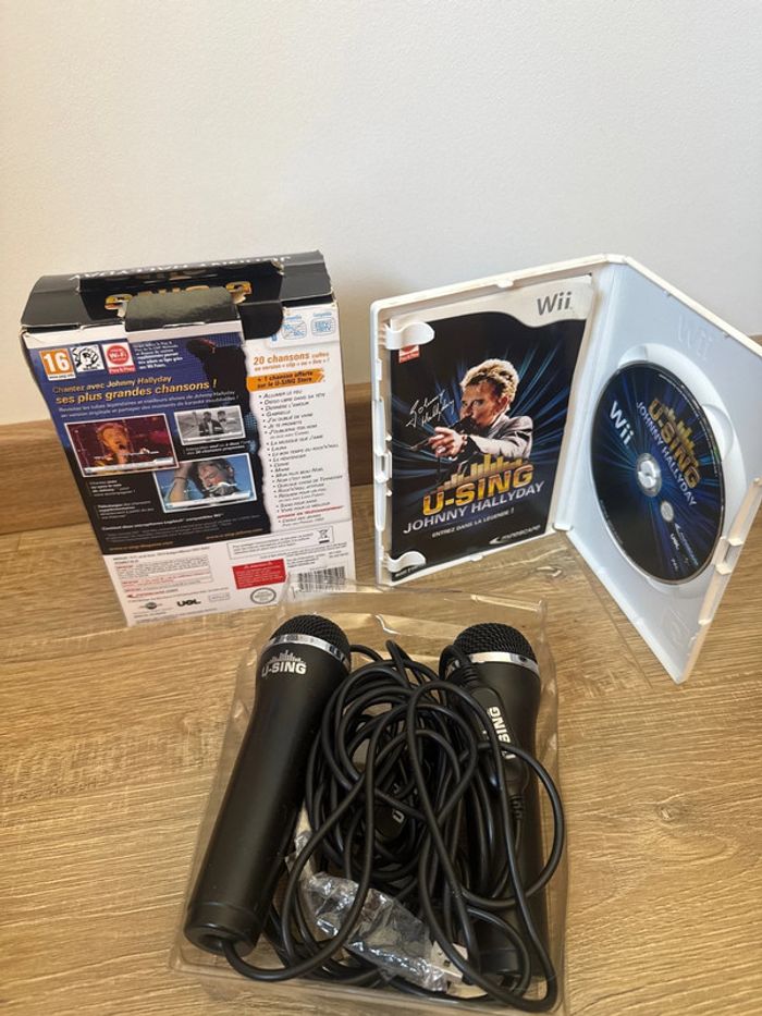 Lot pack complet u sing Johnny Hallyday + 2 micro inclus noir - photo numéro 3