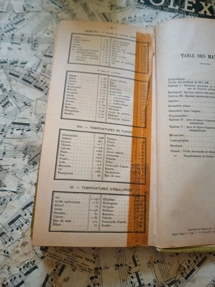 Nouvelles tables de logarithmes Hachette 1948 - photo numéro 3