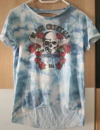 T shirt skull rétro
