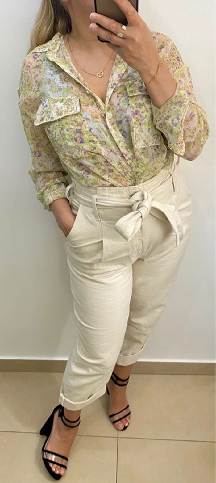 Chemise Fleurie Pull & Bear Taille M - photo numéro 2