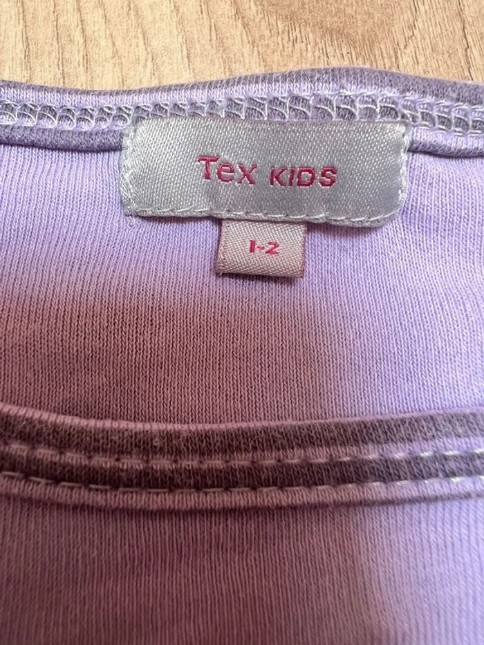 Joli t-shirt lila Tex kids 2 ans - photo numéro 2