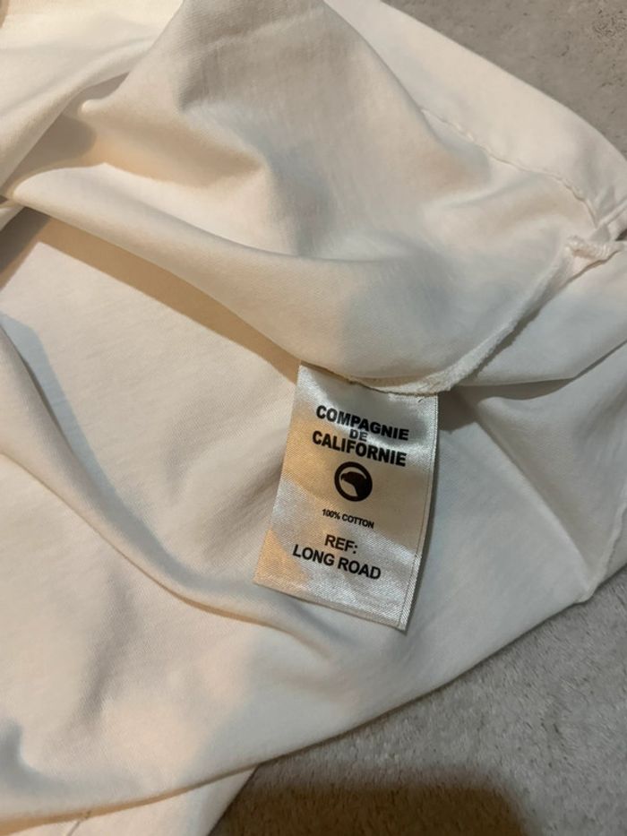 Compagnie de Californie - Tee-shirt manches longues "Long 83 sport" Blanc, taille L - photo numéro 4