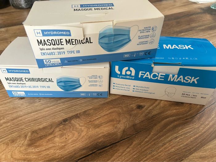 Lot 3 boîte de masque