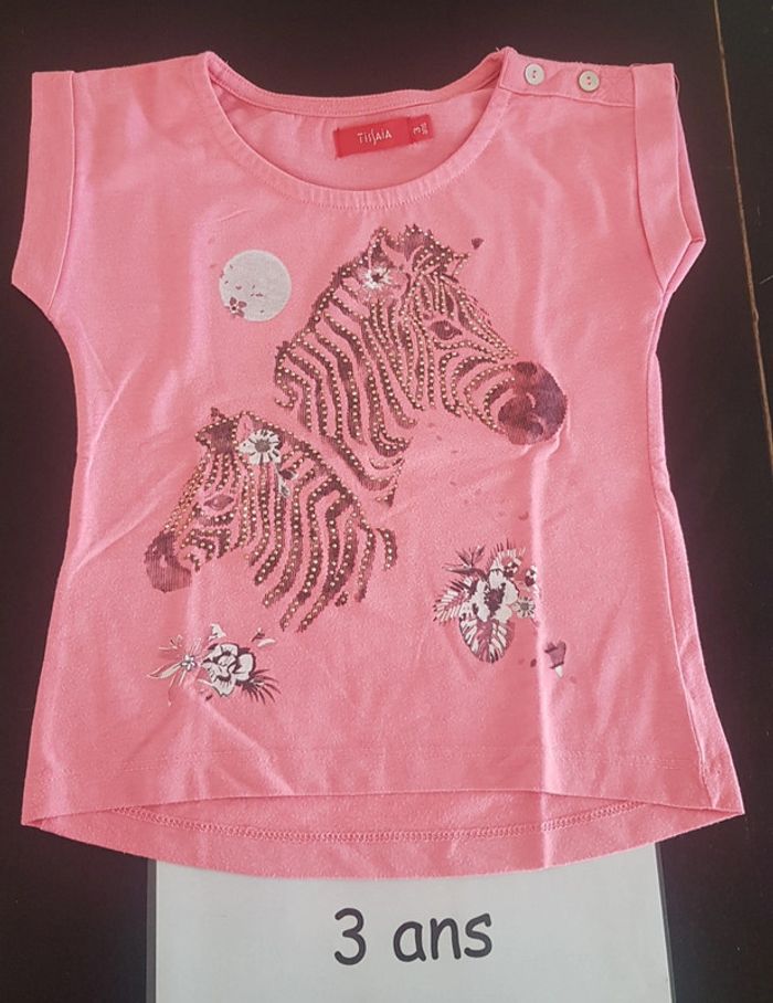 T-shirt mc zèbre 3 ans