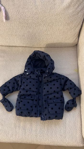 Doudoune bleu bébé