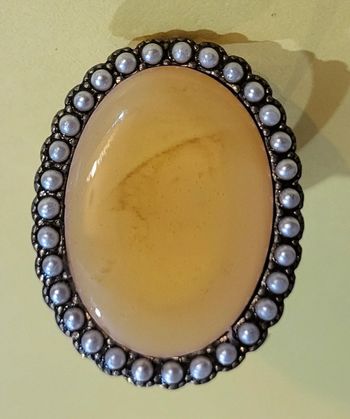 Bague ajustable perle et nacré Nouméa Neuve