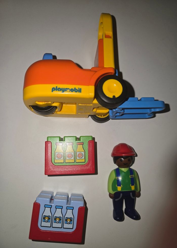 123 playmobil lot de 2 véhicules de travaux complets - photo numéro 3