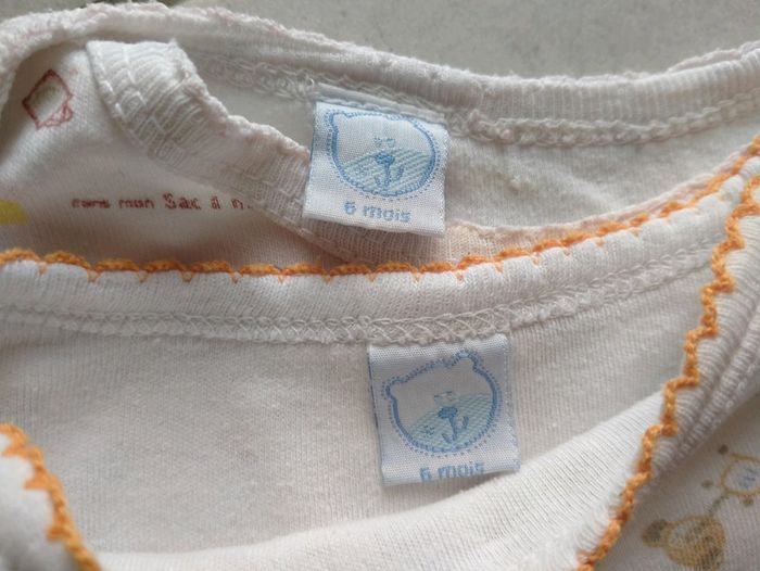 Lot de 3 bodys manches longues. Bébé 6 mois - photo numéro 9