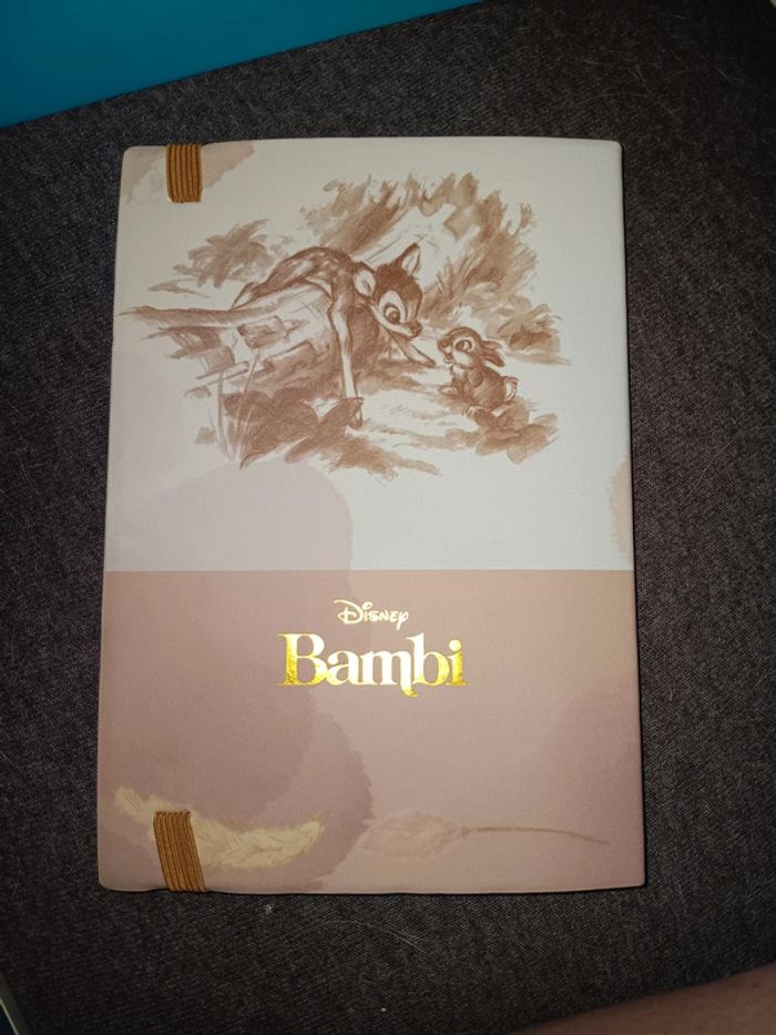 Carnet bambi effet vieillot couverture effet cuir - photo numéro 2