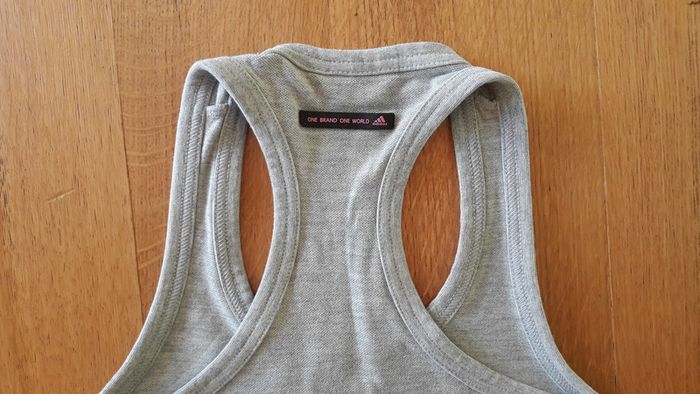 Débardeur Adidas, gris , taille 40 - photo numéro 2