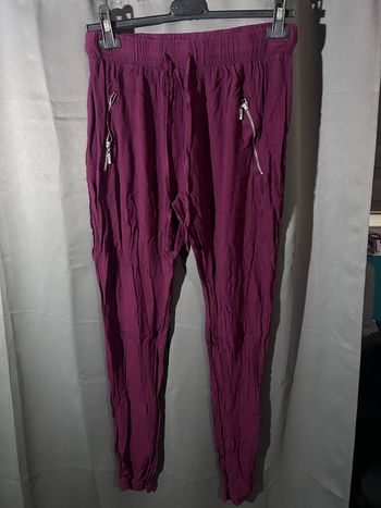 Pantalon décontracté, bordeaux, taille 40