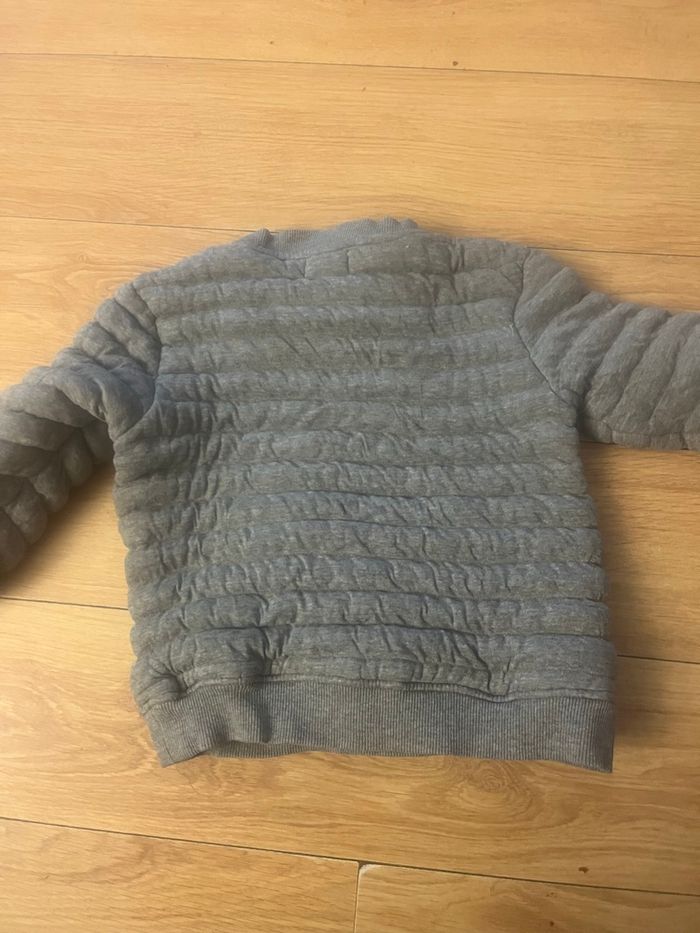 Sweat garçon Orchestra 4 ans gris chiné style matelassé - photo numéro 6