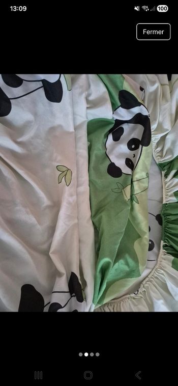Draps housse panda