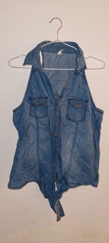 Chemise sans manches en jean taille 42 / XL Kiabi