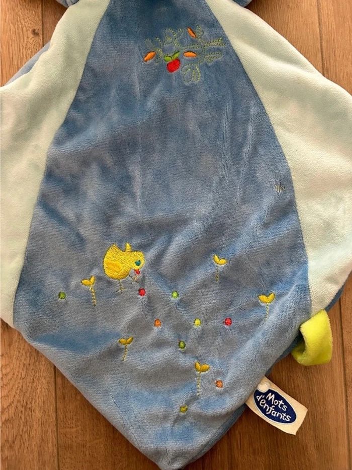 Doudou plat chien mot d’enfant - photo numéro 3
