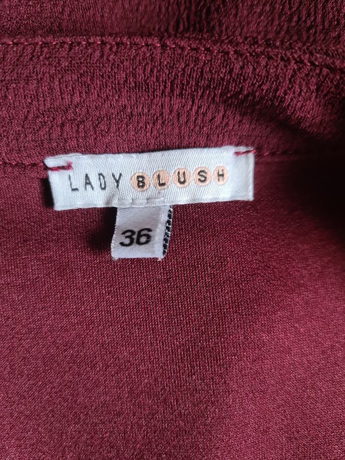 Robe chic bordeaux / Taille 36 - photo numéro 4