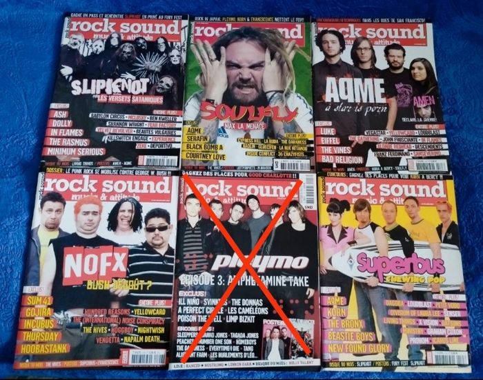 Lot 5 Magazines Rock Sound 2003-2004 Métal Musique - photo numéro 3