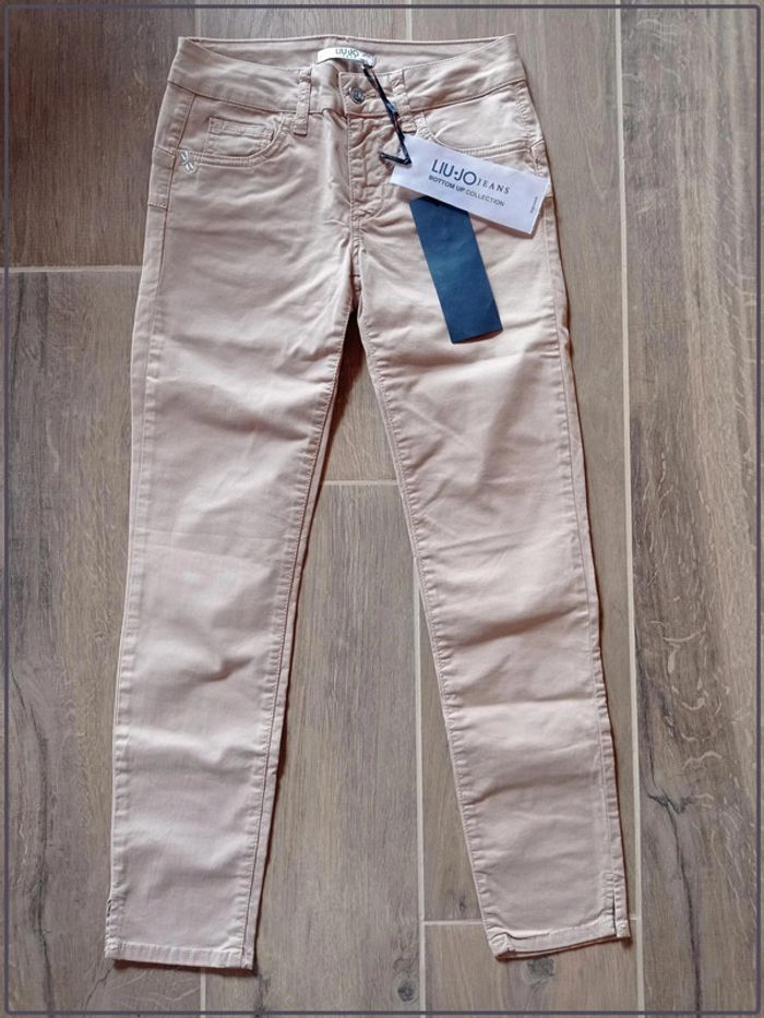 Pantalon neuf LIU JO beige bottom up classic regular taille 36
